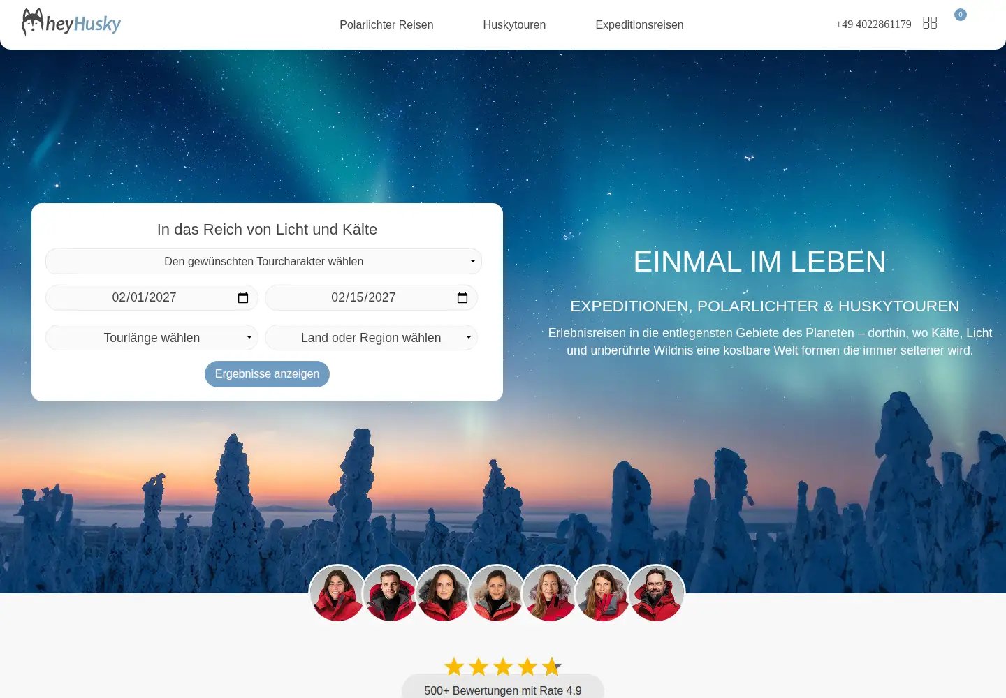 Screenshot of heyhusky.com