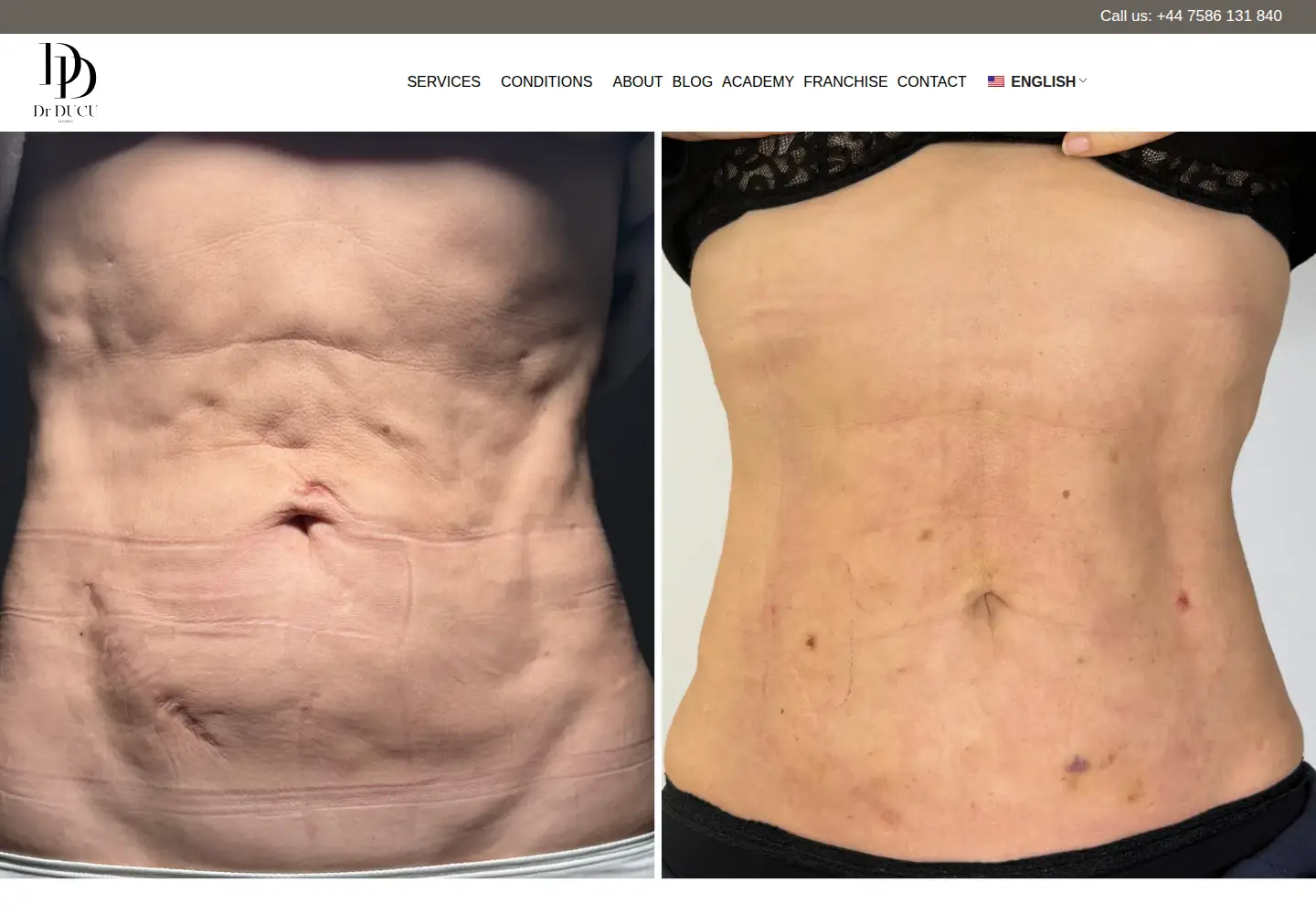 Screenshot of drducuclinics.com