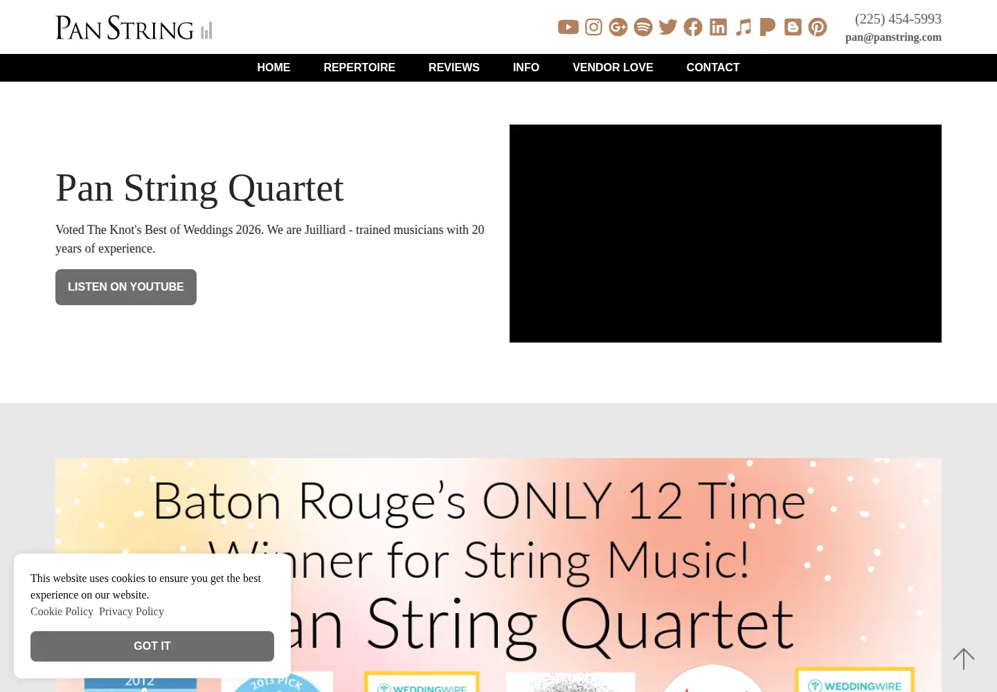Screenshot of panstring.com