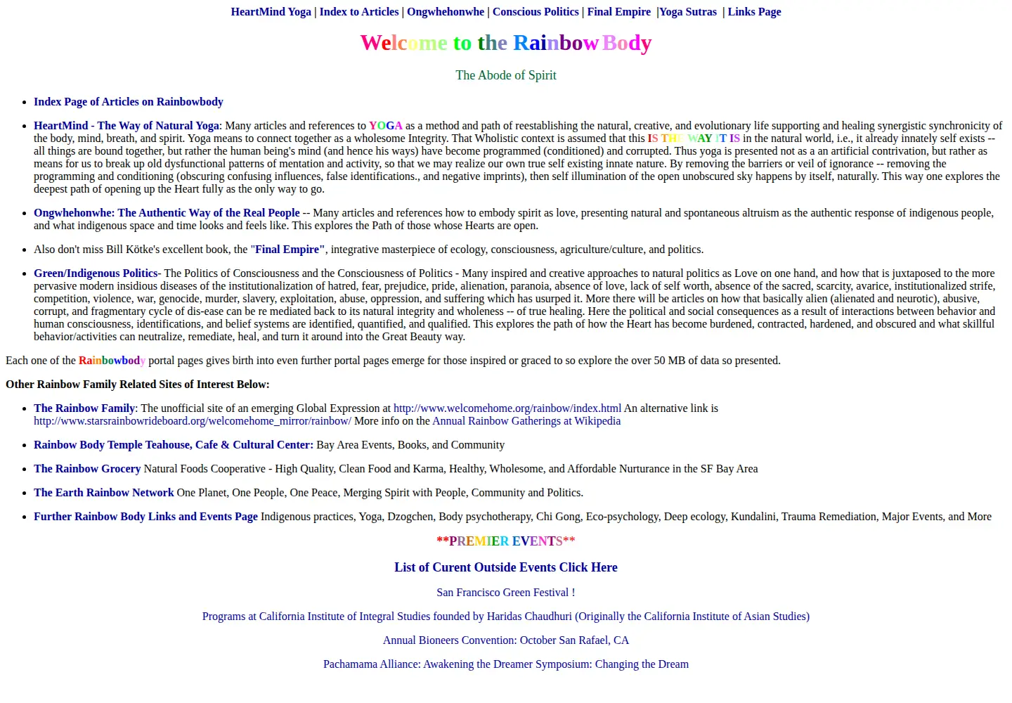 Screenshot of rainbowbody.com