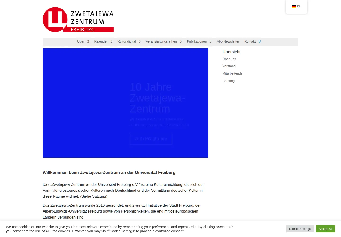 Screenshot of zwetajewa-zentrum.de