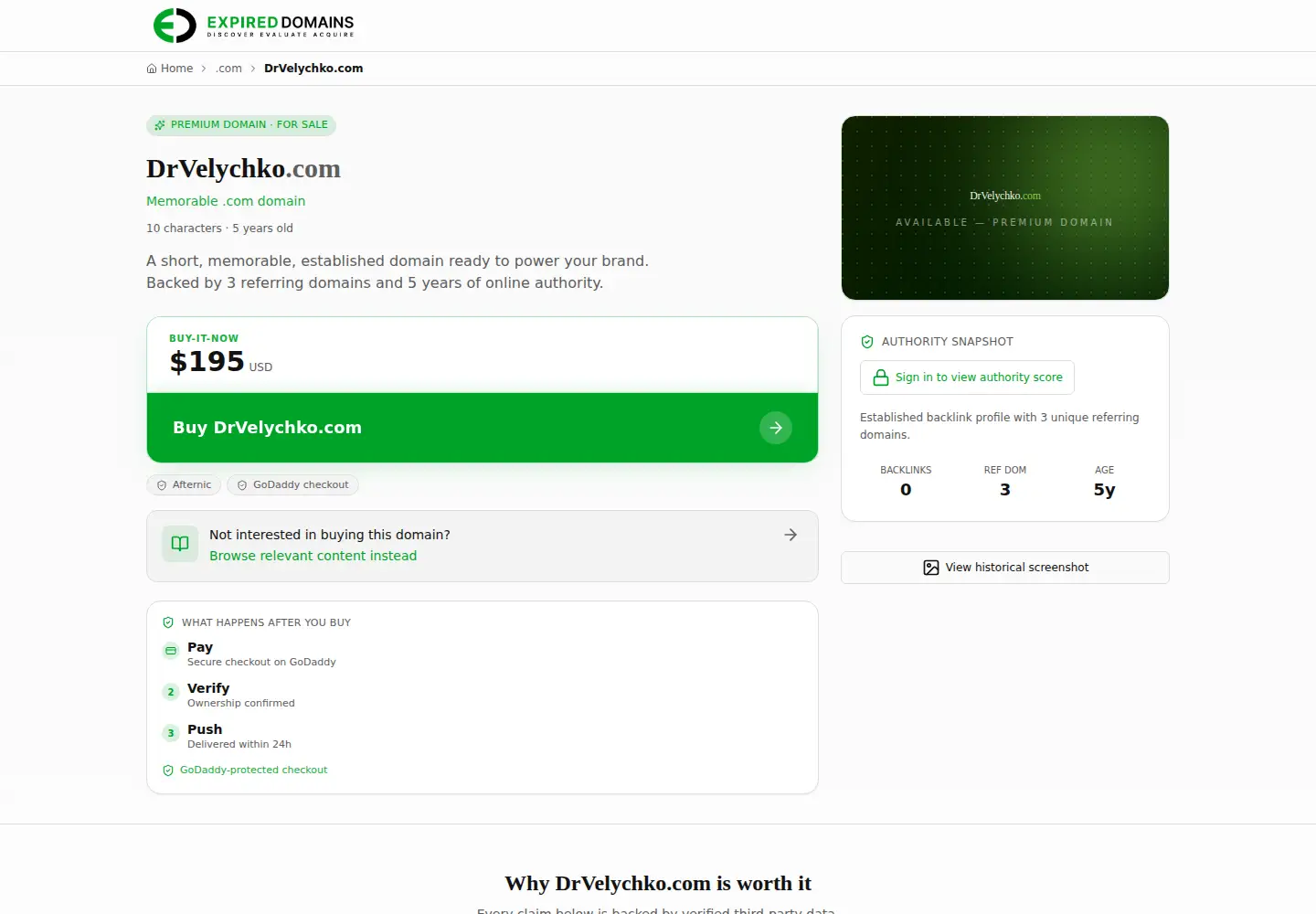 Screenshot of drvelychko.com