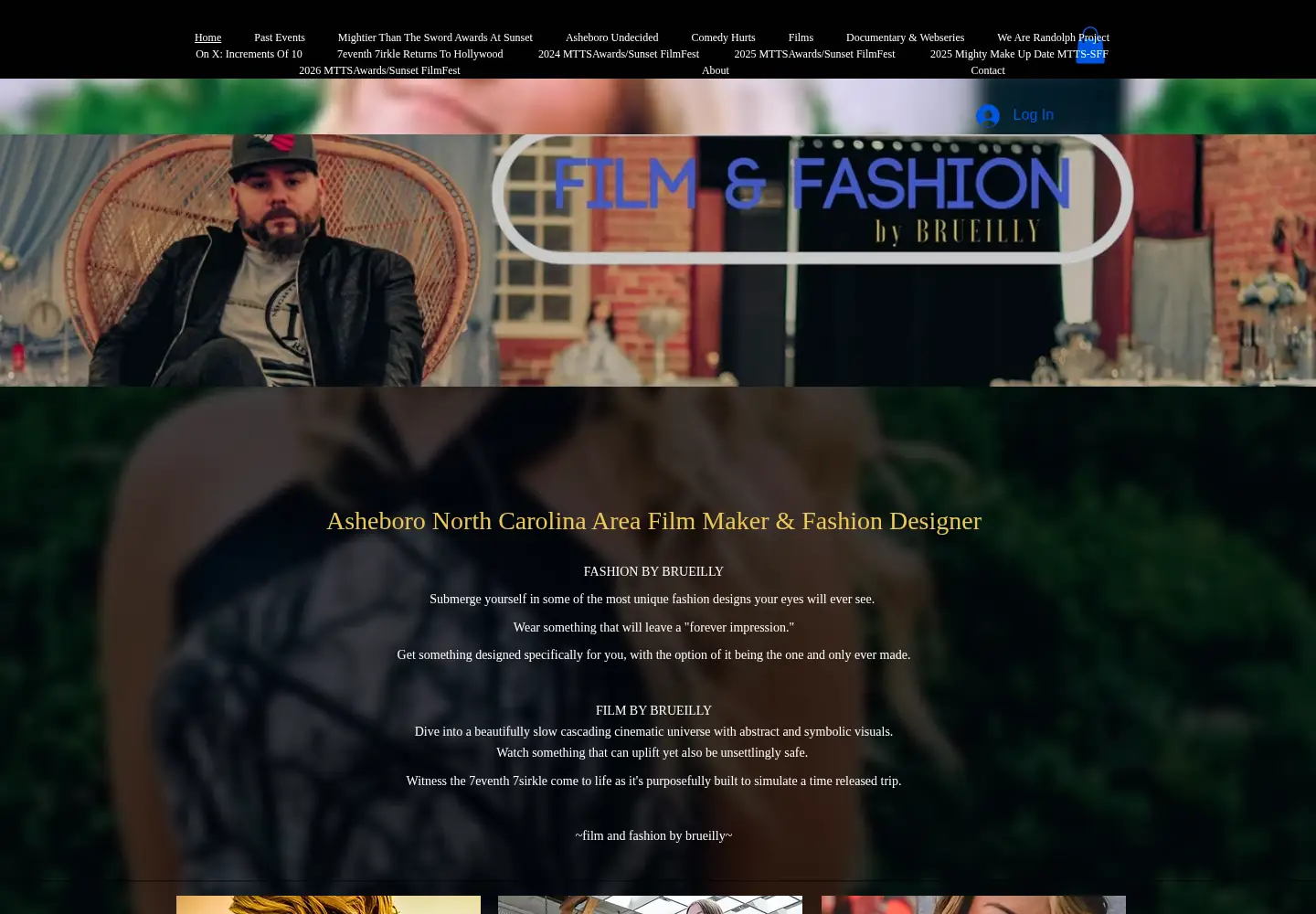 Screenshot of filmandfashionbybrueilly.com