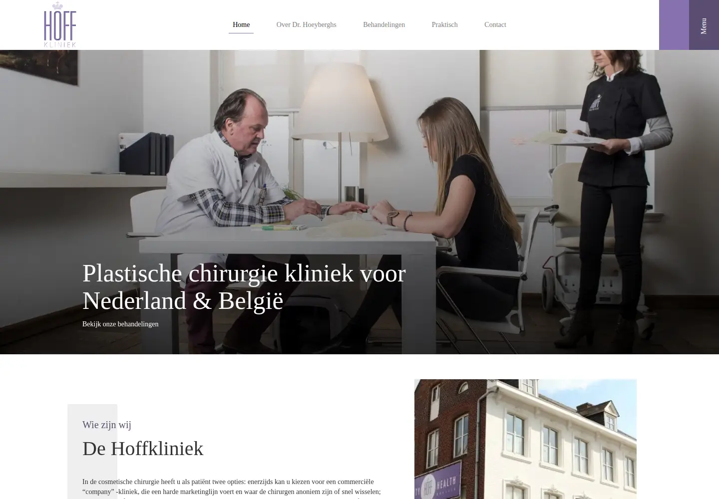 Screenshot of hoffkliniek.be