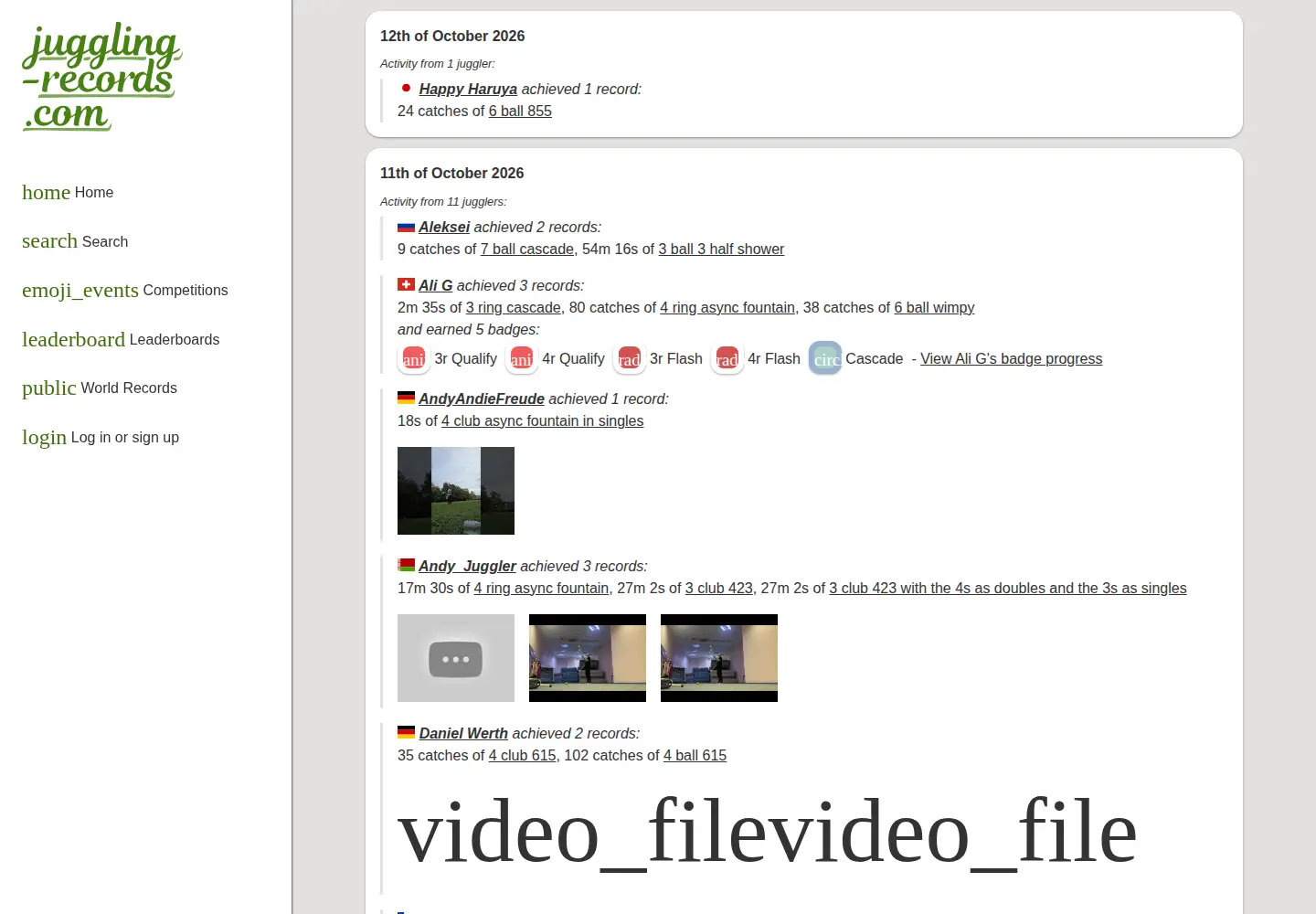 Screenshot of juggling-records.com