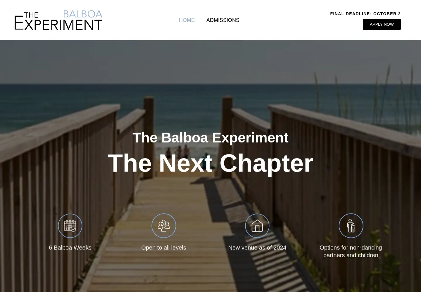 Screenshot of thebalboaexperiment.com