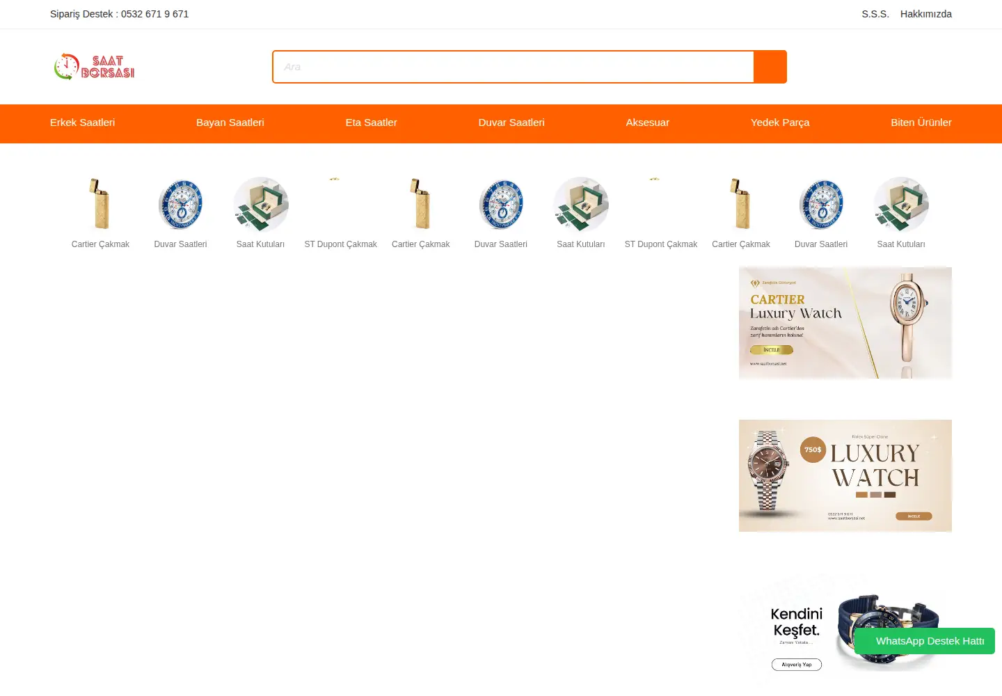 Screenshot of saatborsasi.net
