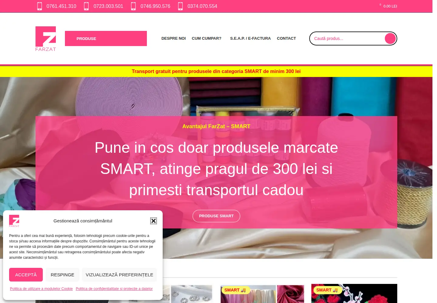 Screenshot of farzat.ro