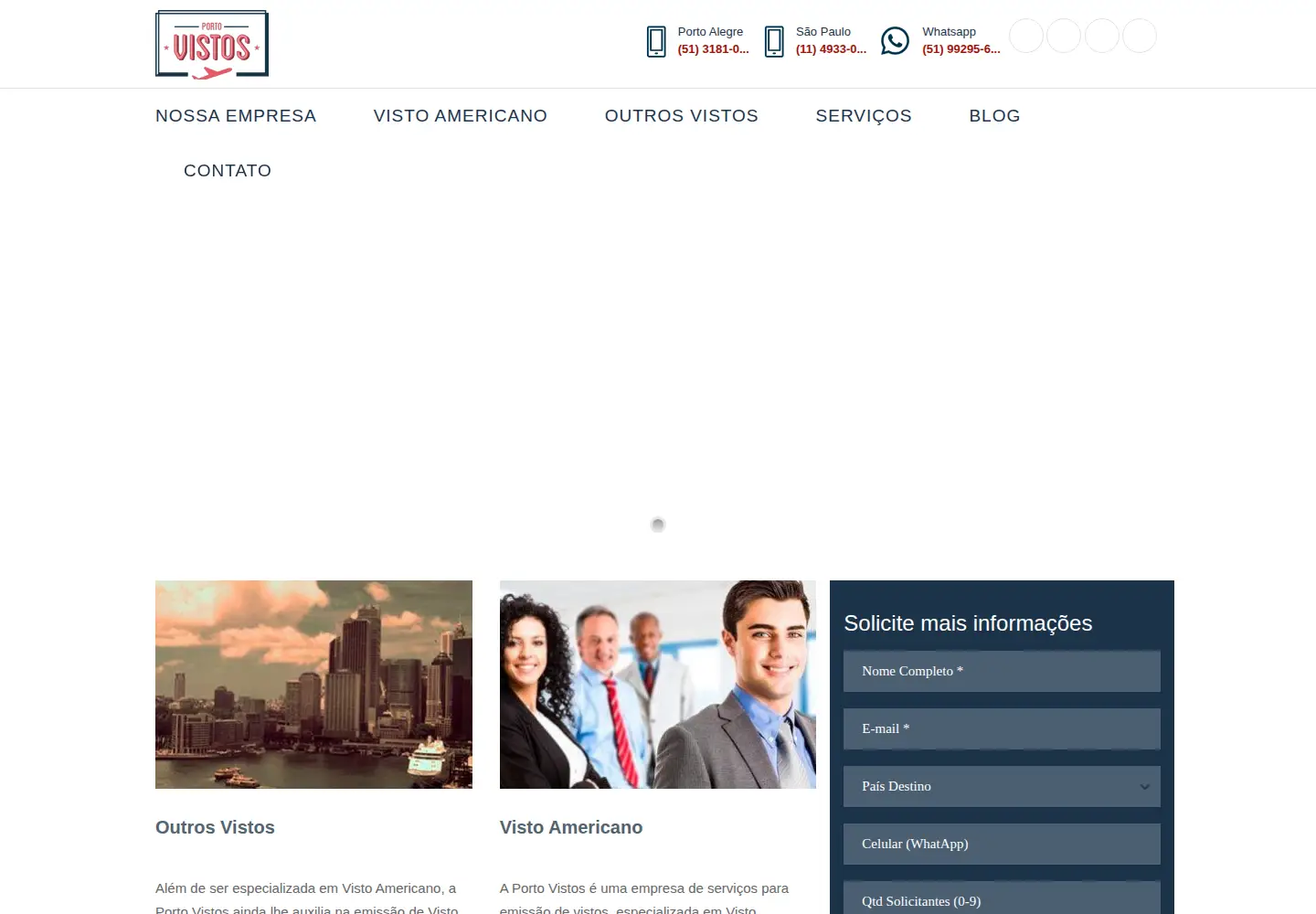 Screenshot of portovistos.com.br