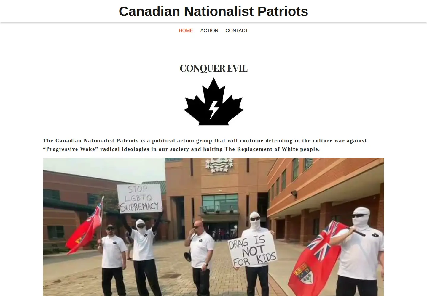 Screenshot of cnp-nationalist.ca