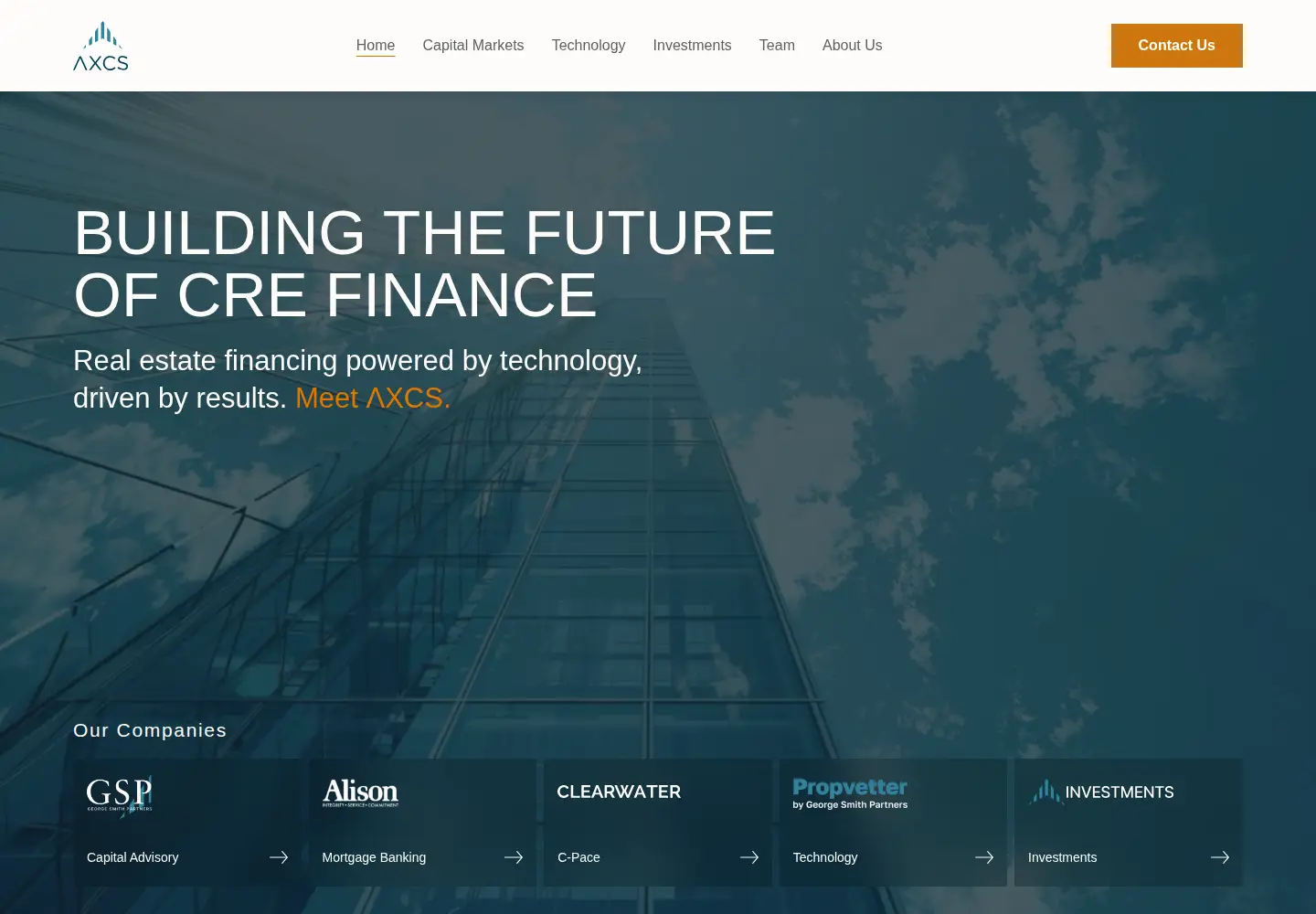 Screenshot of axcscapital.com