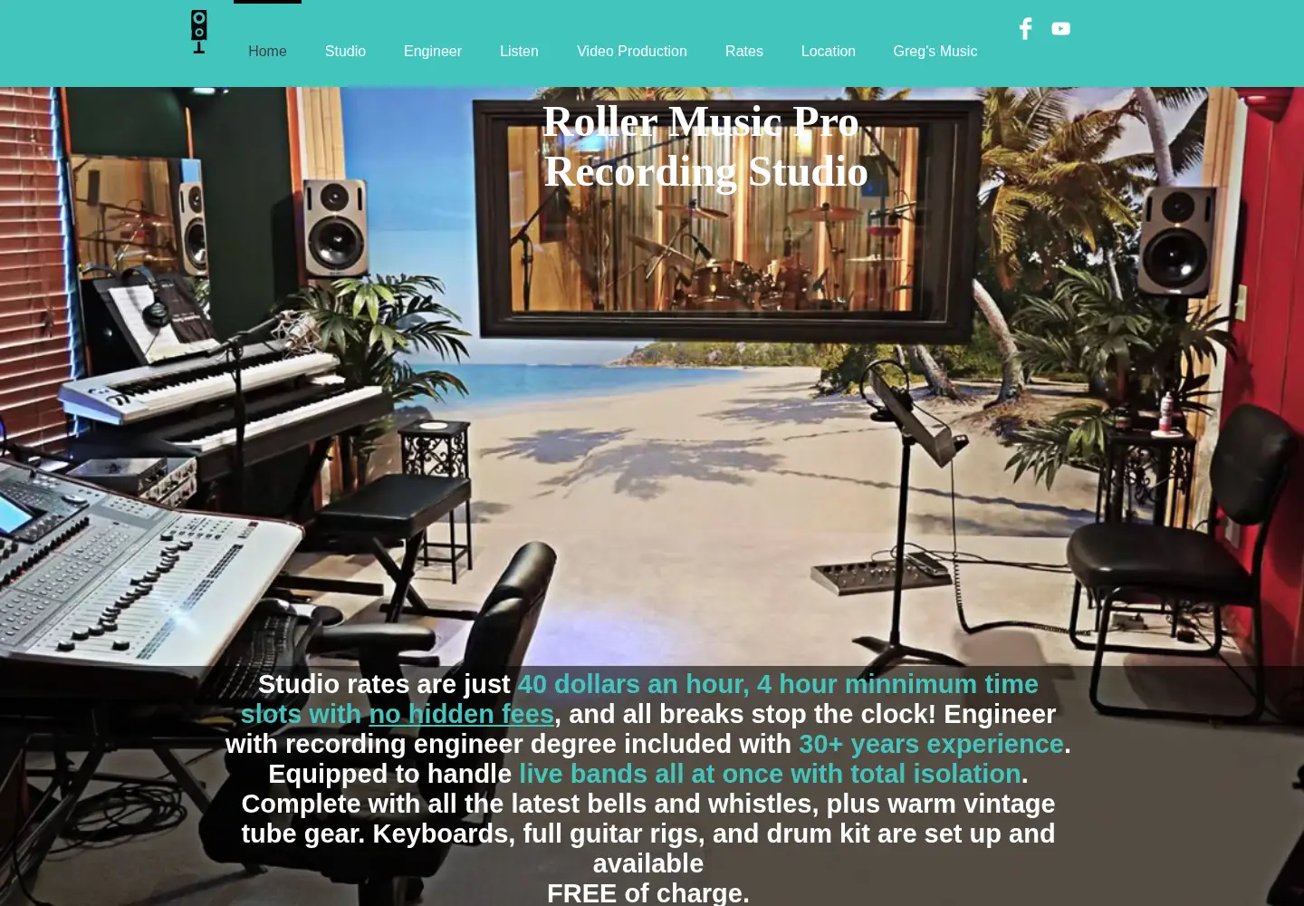 Screenshot of rollermusicpro.com