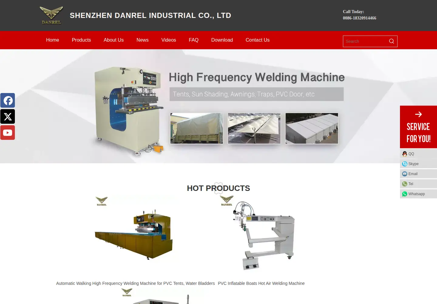 Screenshot of danrel.com