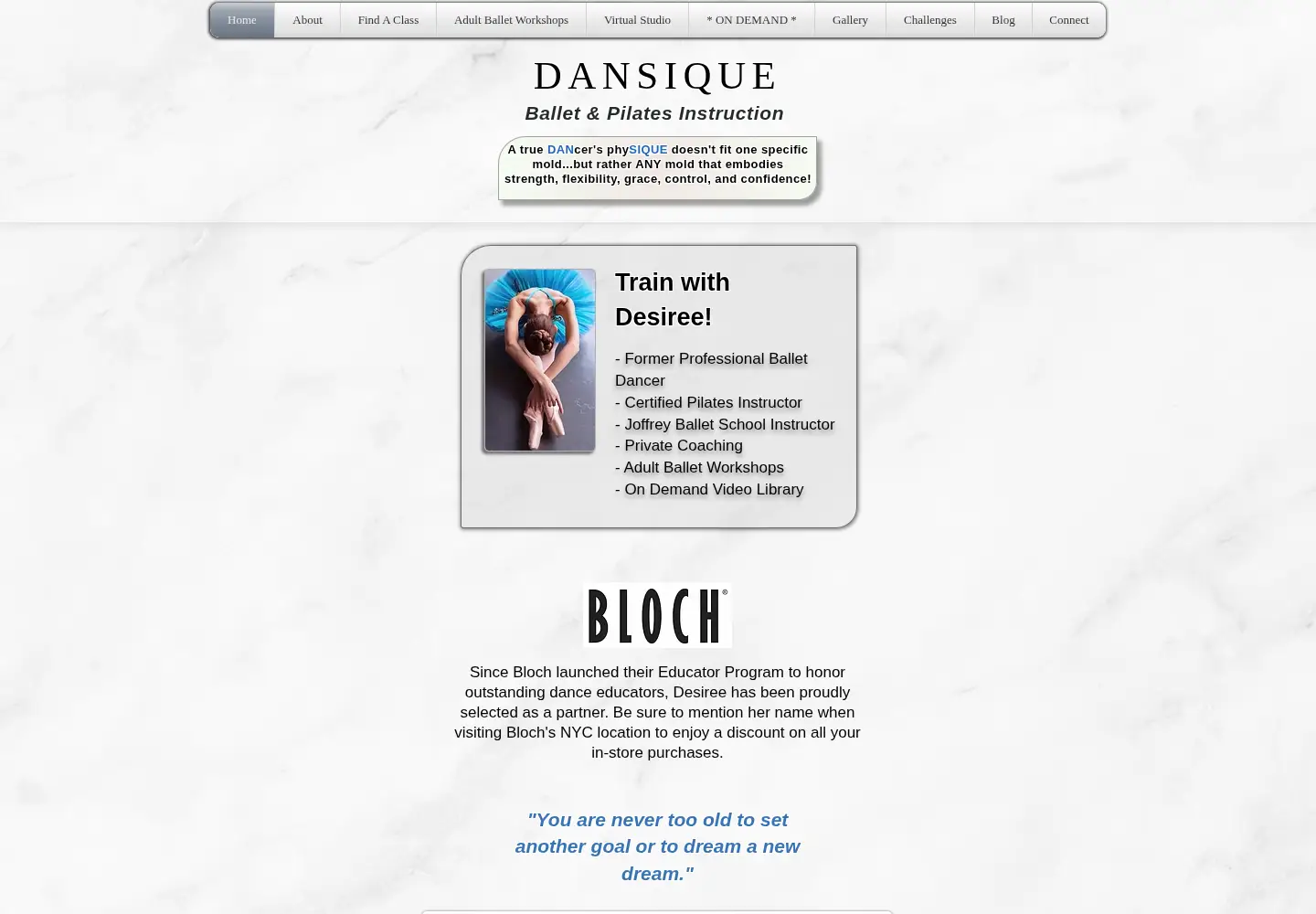 Screenshot of dansique.com