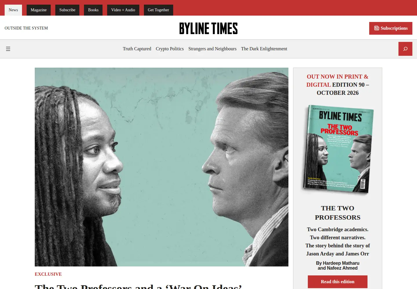 Screenshot of bylinetimes.com