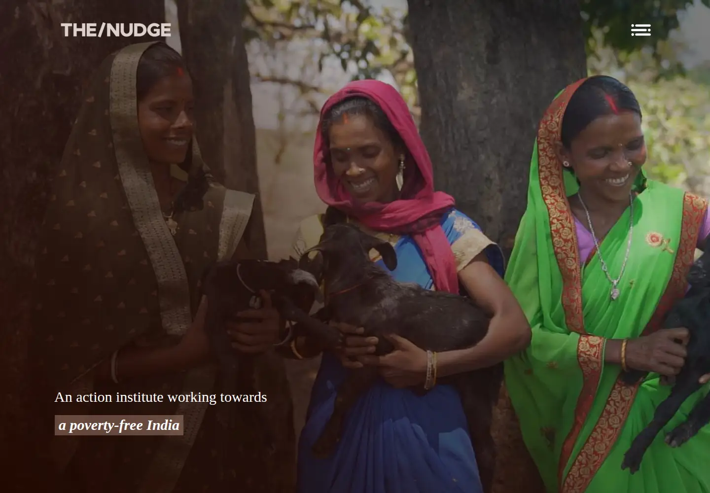 Captured homepage of thenudge.org in the current scan
