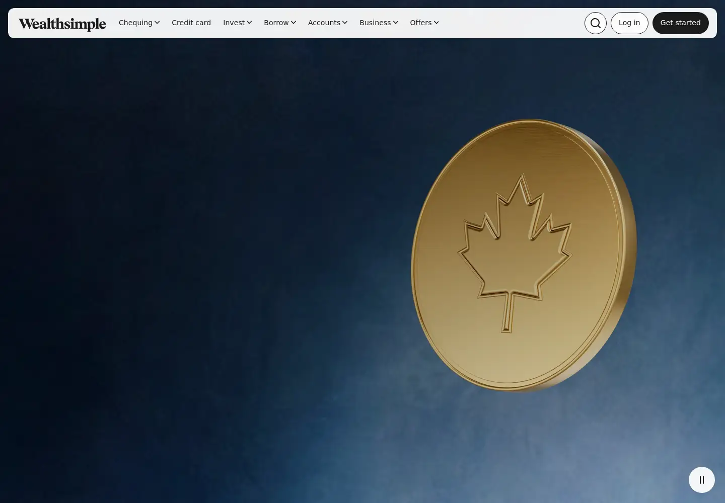 Captured homepage of wealthsimple.com in the current scan