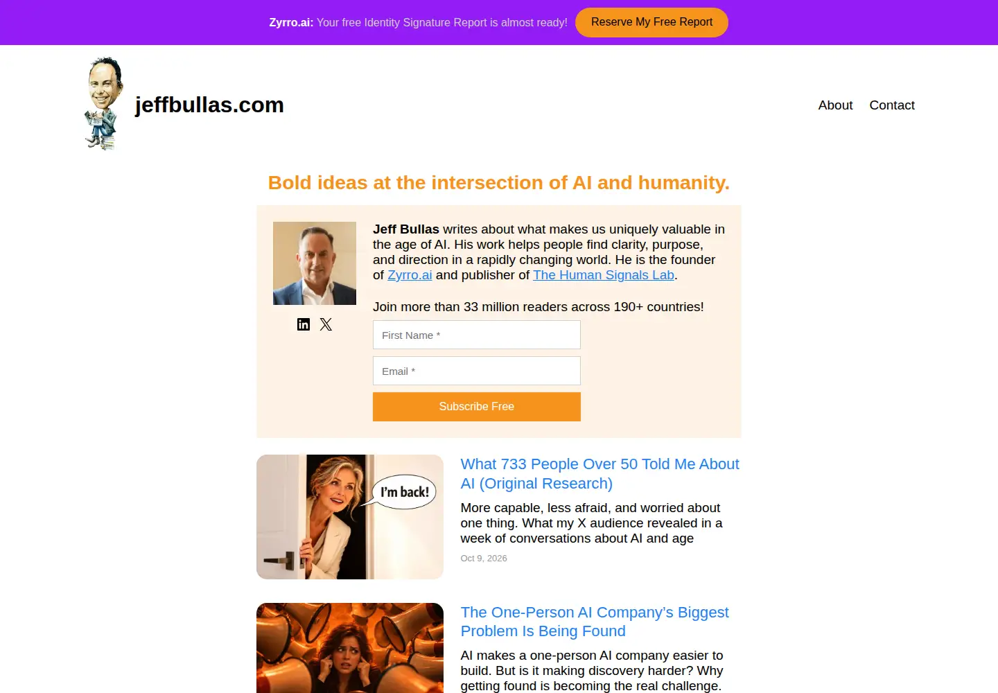 Screenshot of jeffbullas.com