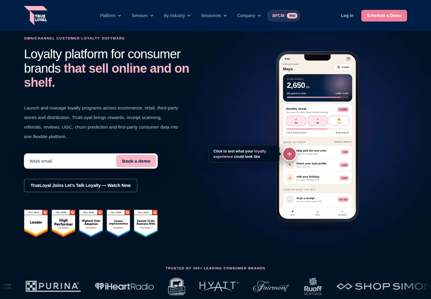 Screenshot of tintup.com