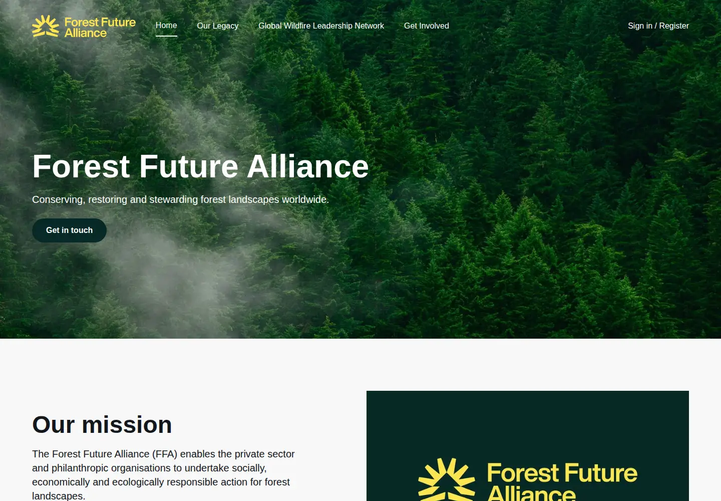 Captured homepage of 1t.org in the current scan