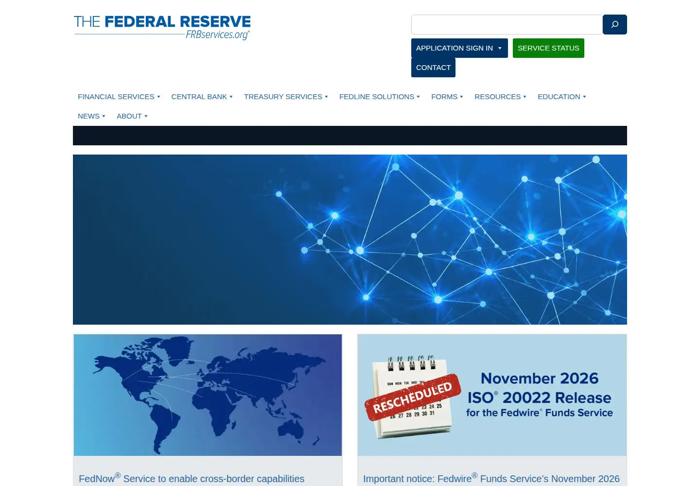 Screenshot of frbservices.org