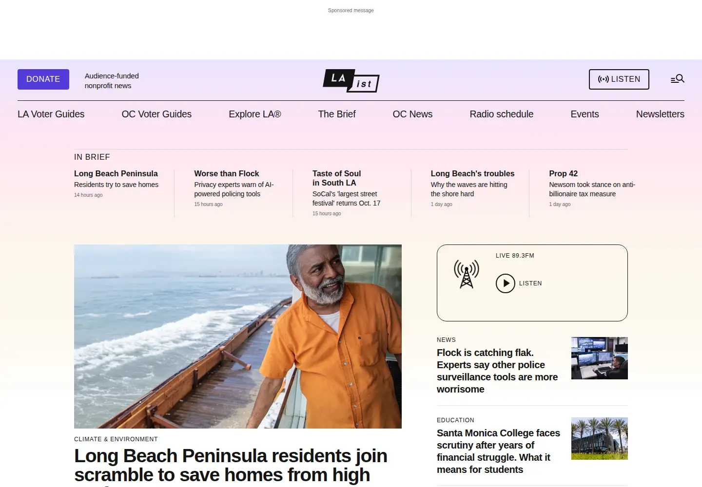 Screenshot of scpr.org