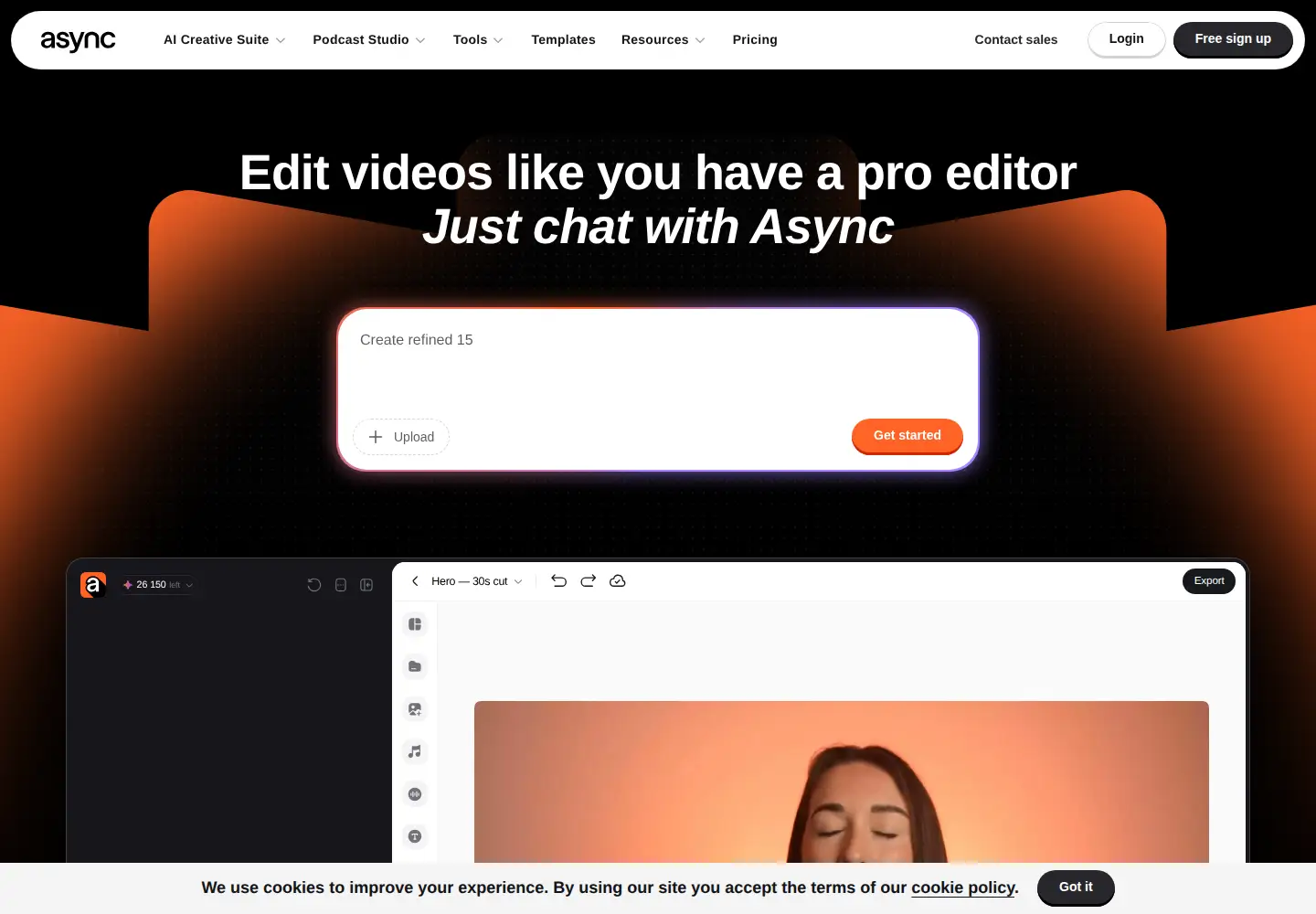 Captured homepage of podcastle.ai in the current scan
