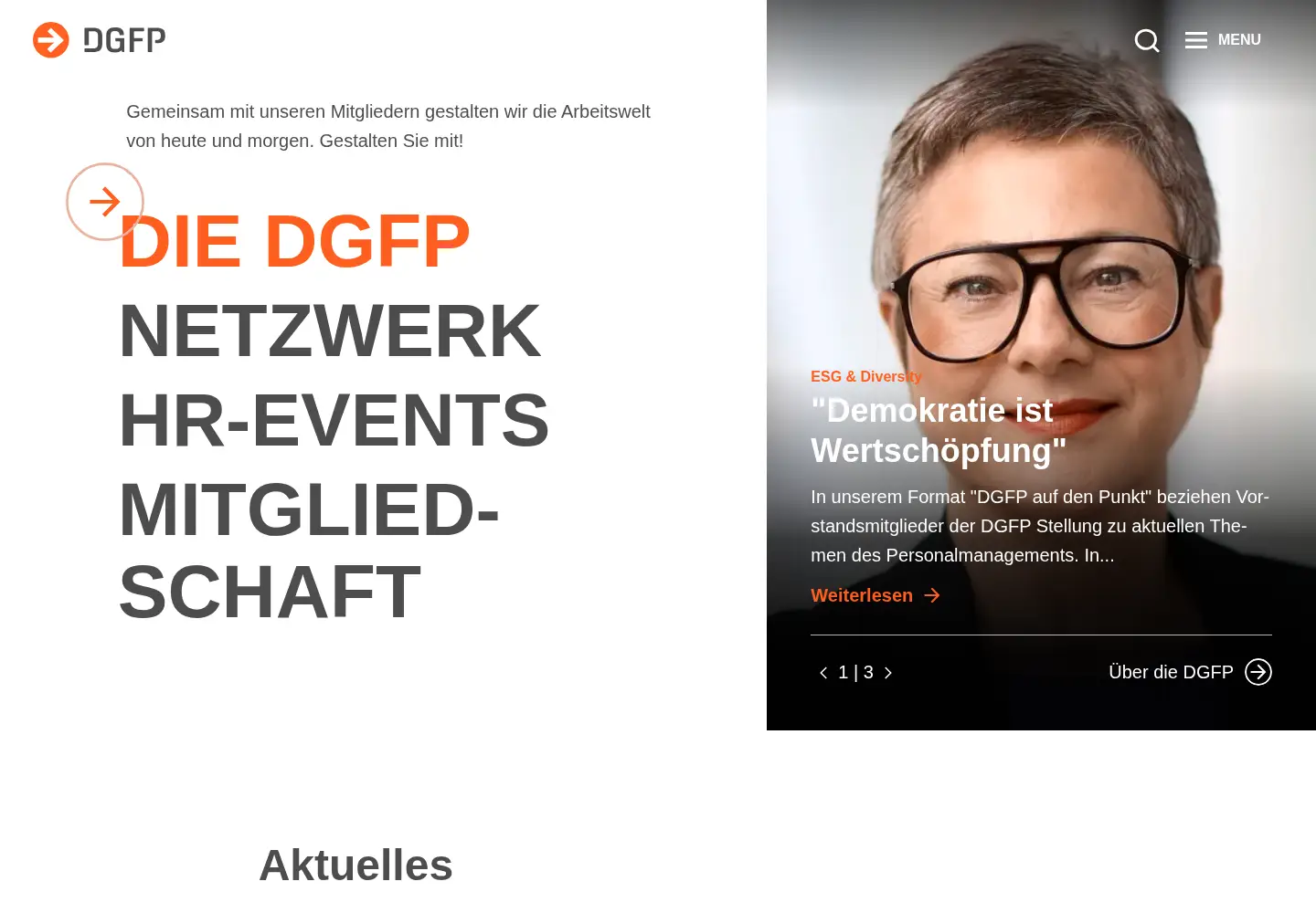 Screenshot of dgfp.de
