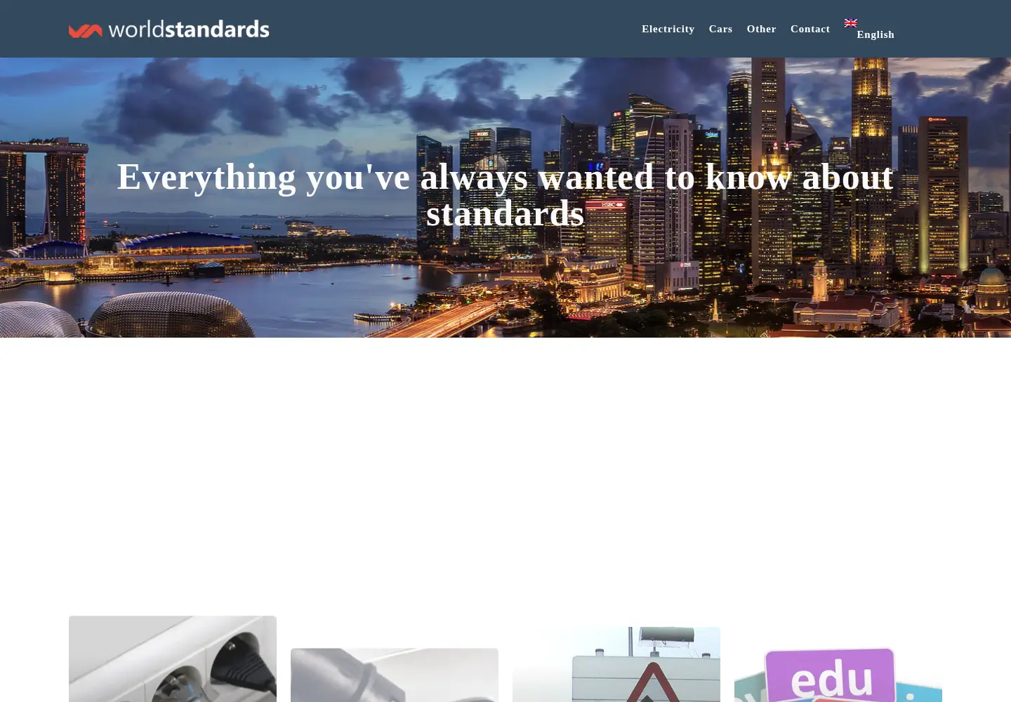 Captured homepage of worldstandards.eu in the current scan