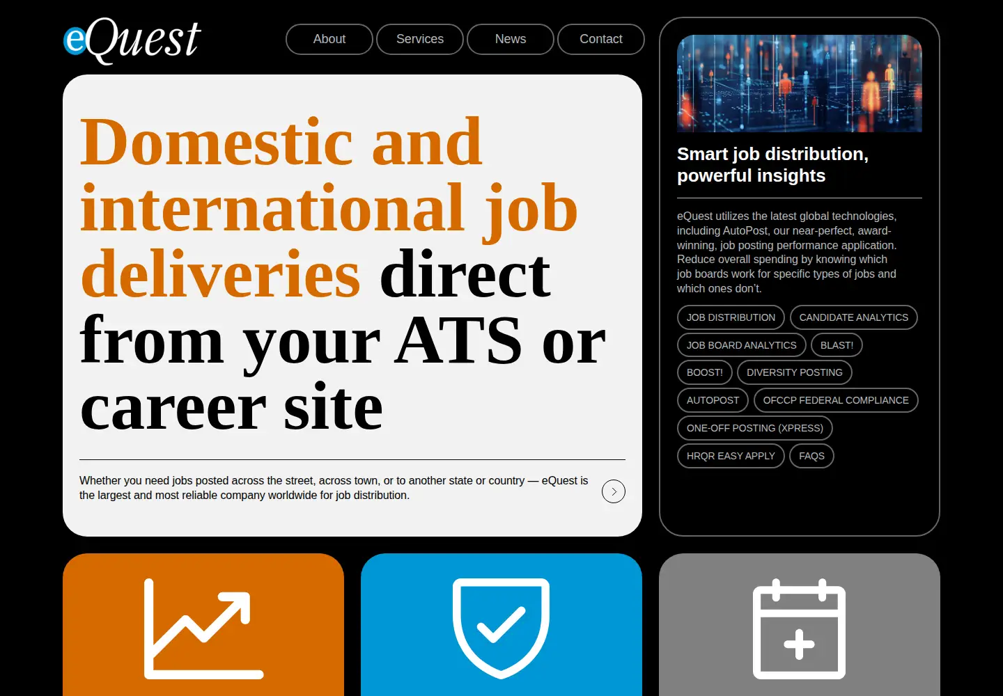 Captured homepage of equest.com in the current scan