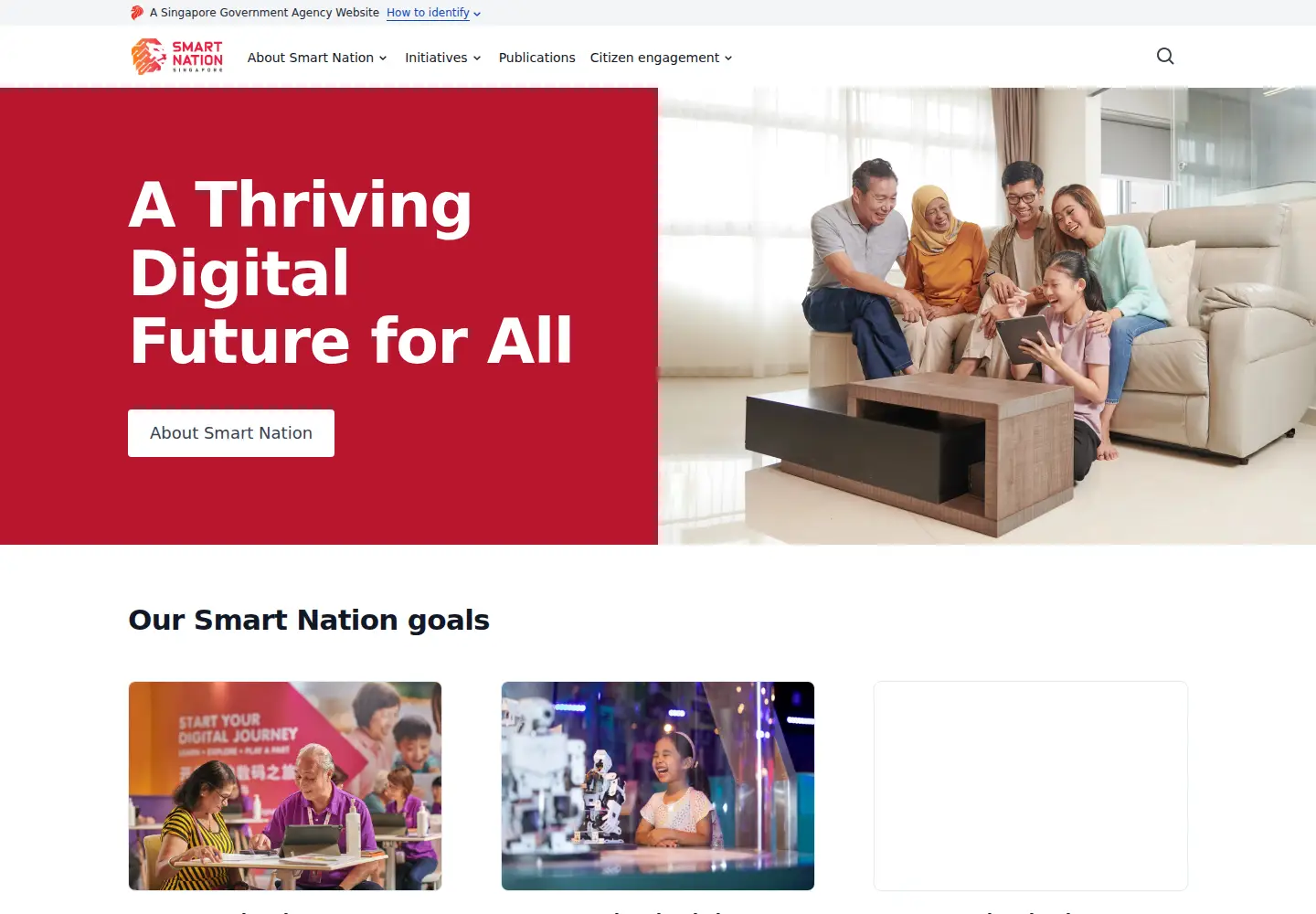 Screenshot of smartnation.sg