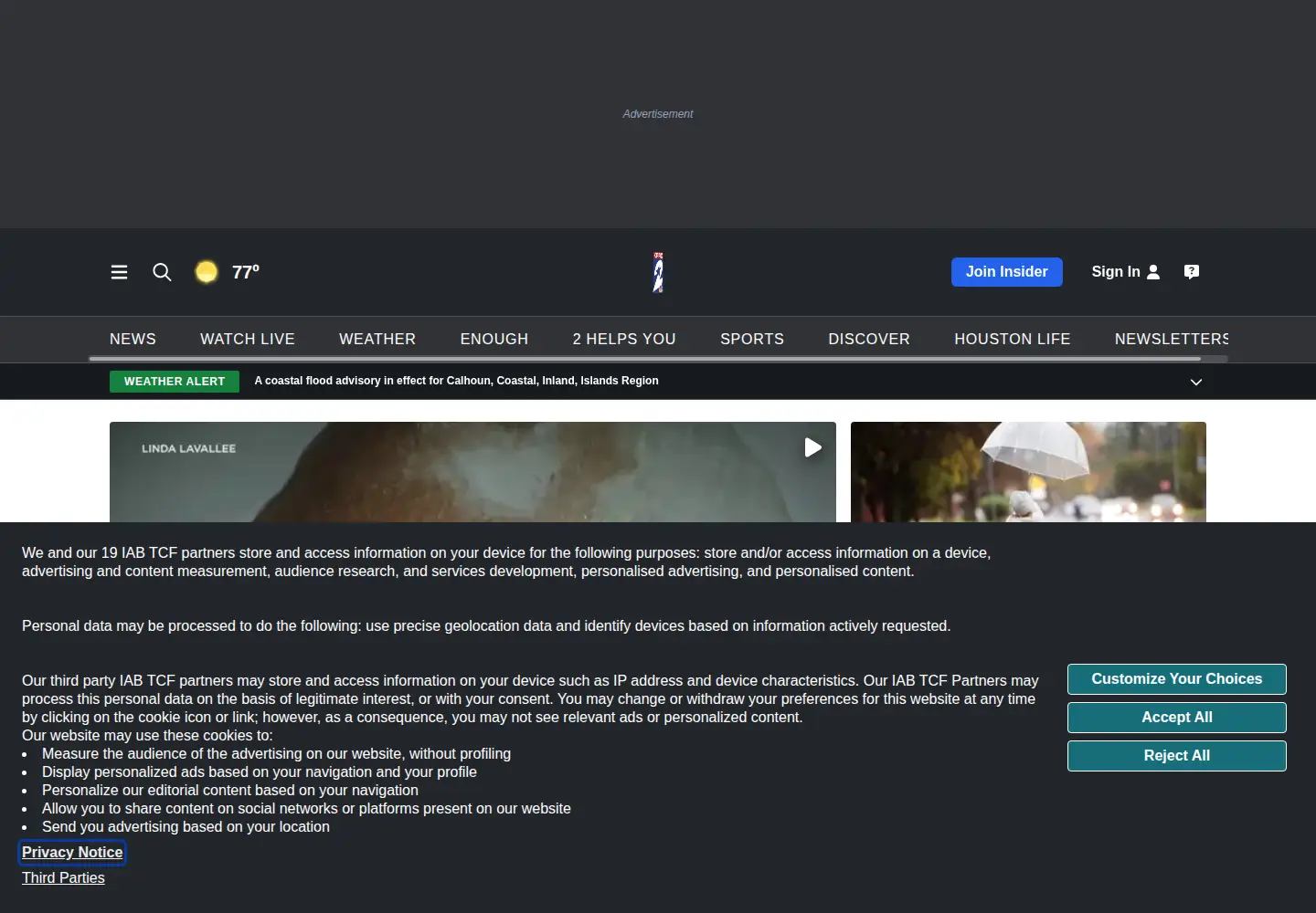 Screenshot of click2houston.com