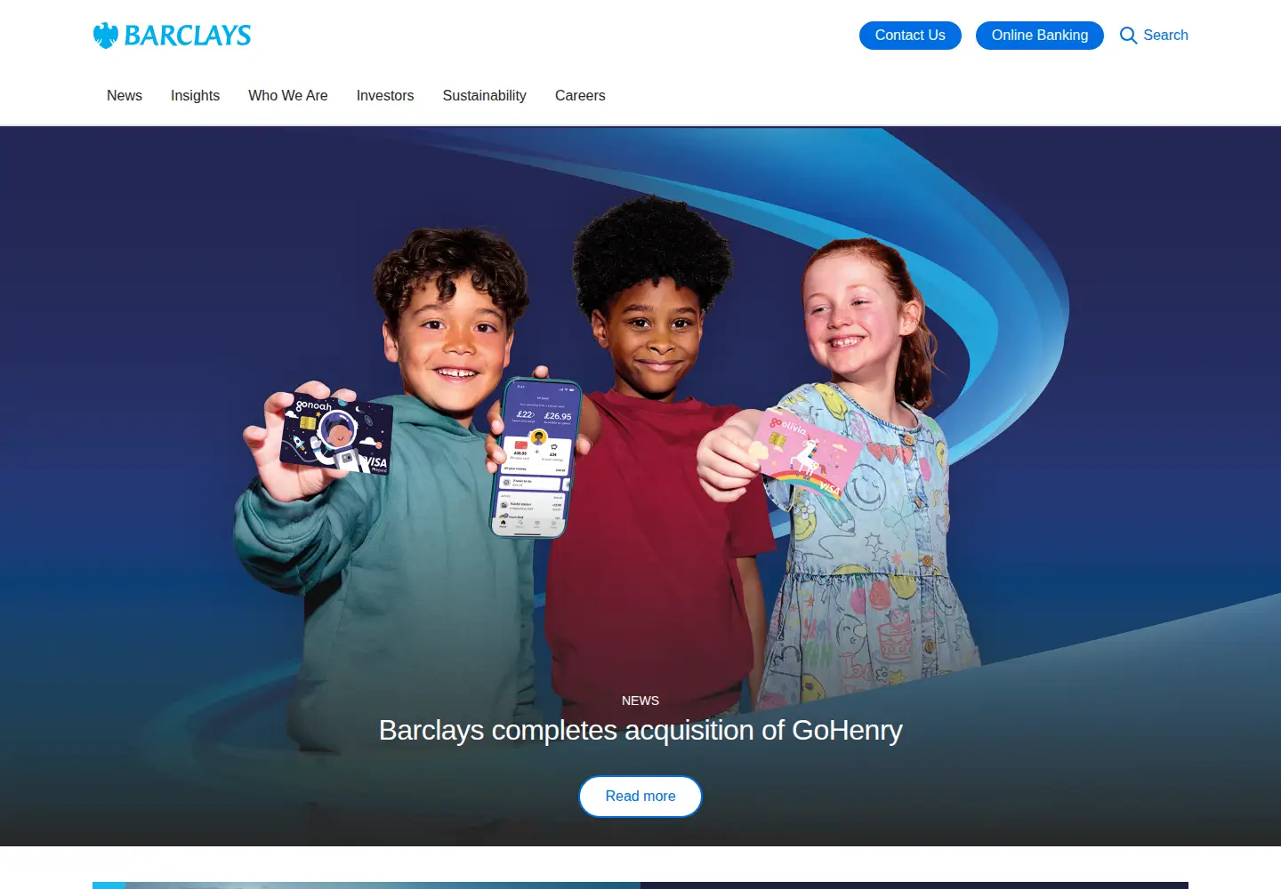 Screenshot of home.barclays