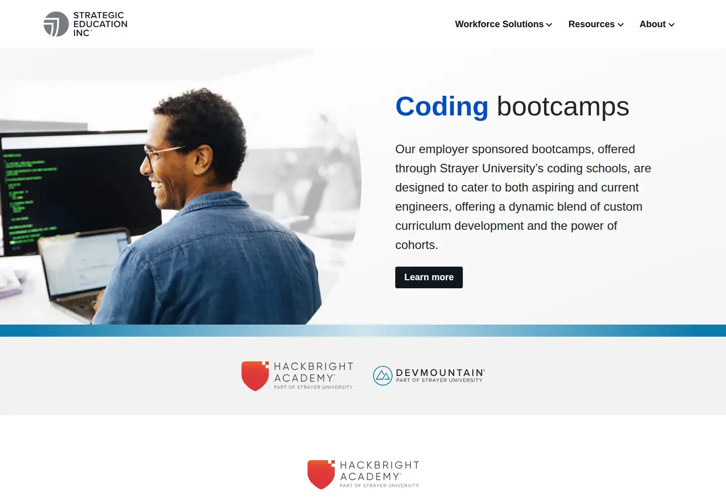 Screenshot of hackbrightacademy.com