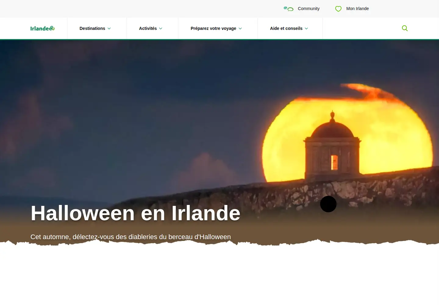 Screenshot of ireland.com