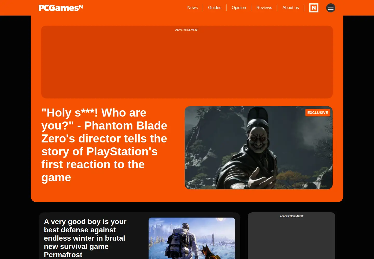 Screenshot of pcgamesn.com