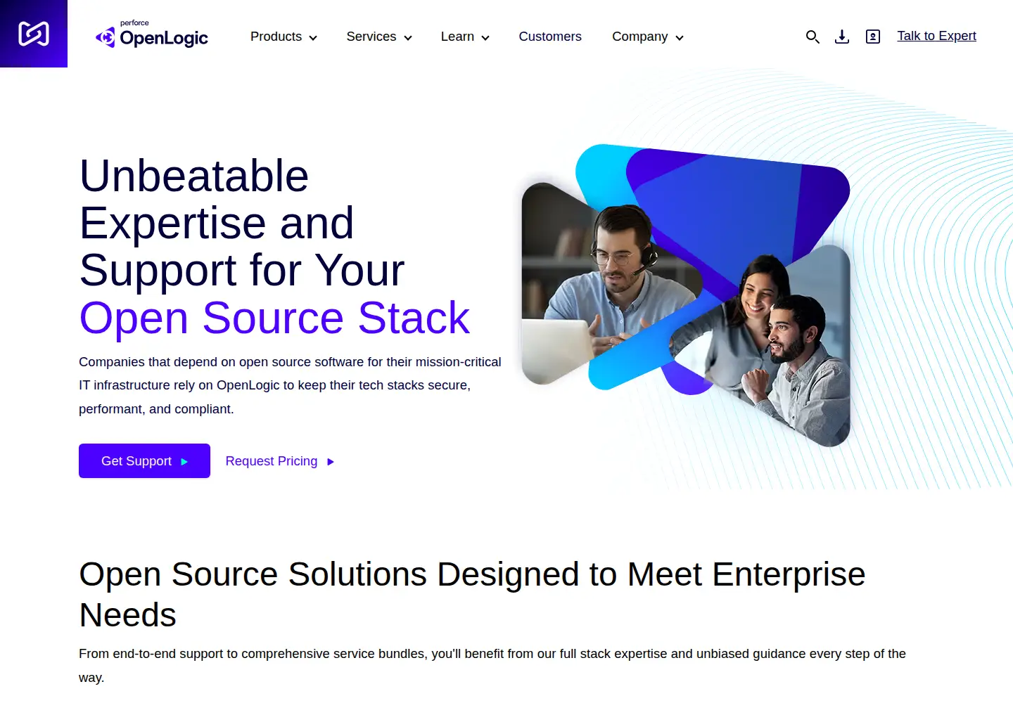 Screenshot of openlogic.com