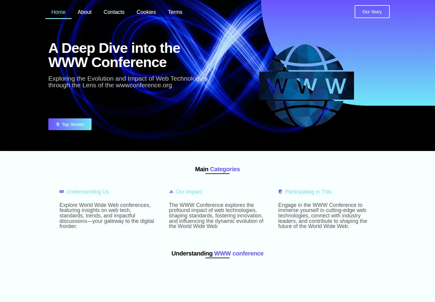 Captured homepage of wwwconference.org in the current scan