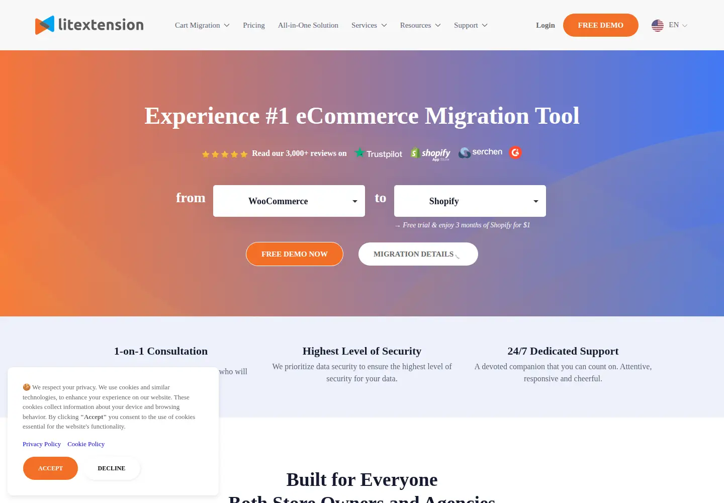 Screenshot of litextension.com