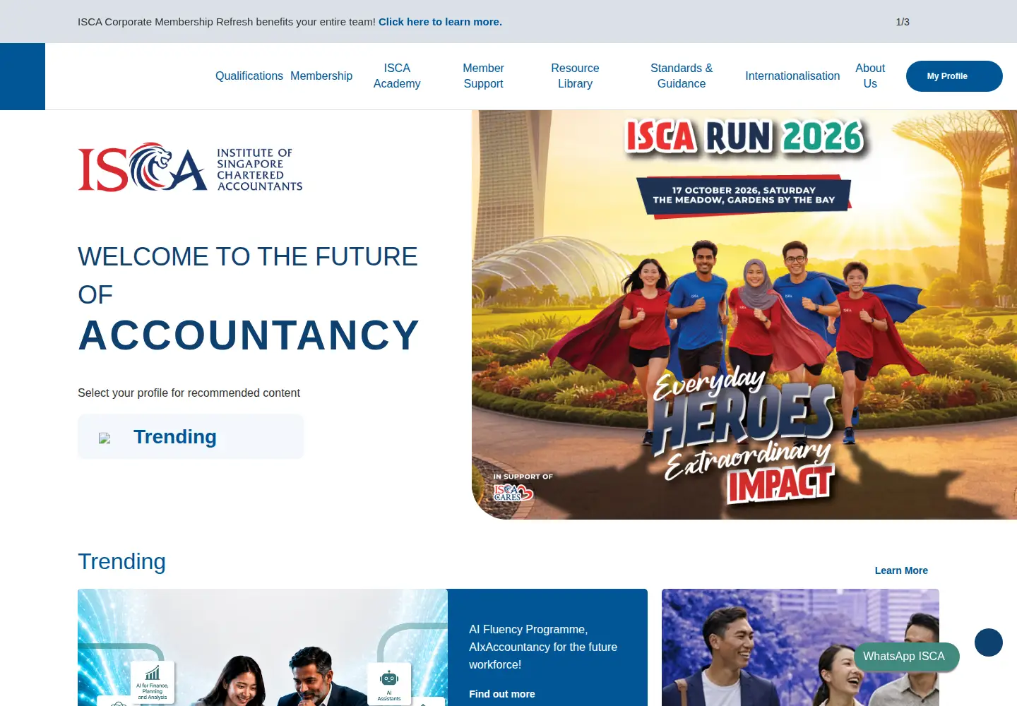 Screenshot of isca.org.sg