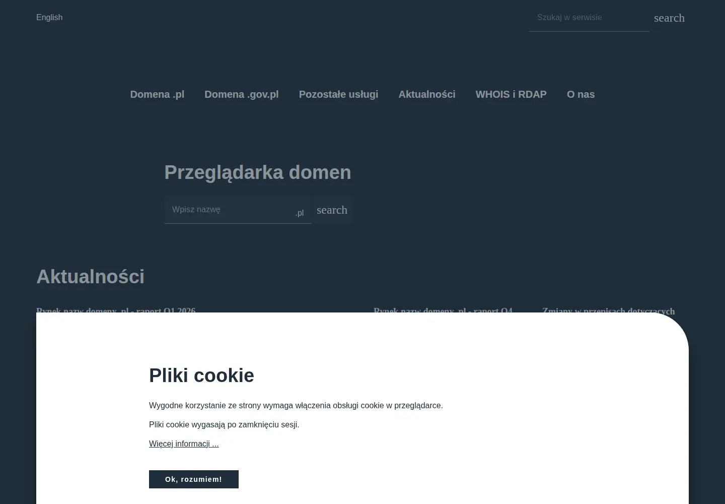 Screenshot of dns.pl