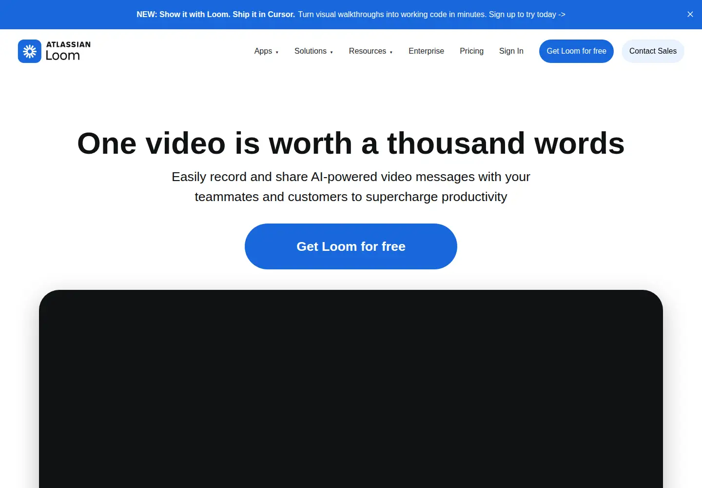 Screenshot of loom.com