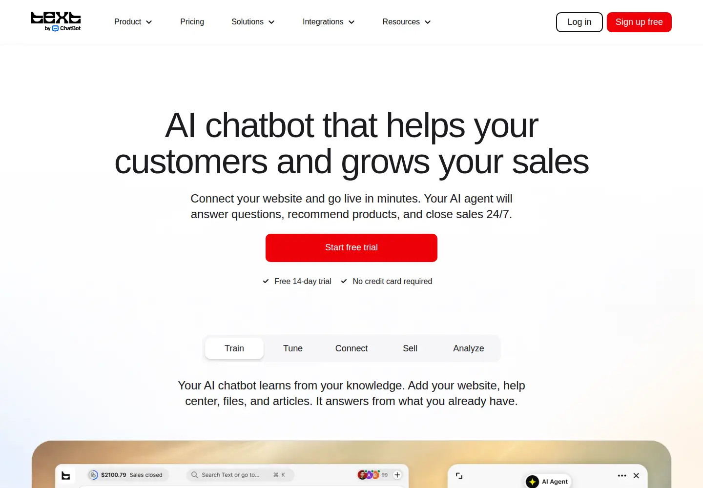 Screenshot of chatbot.com