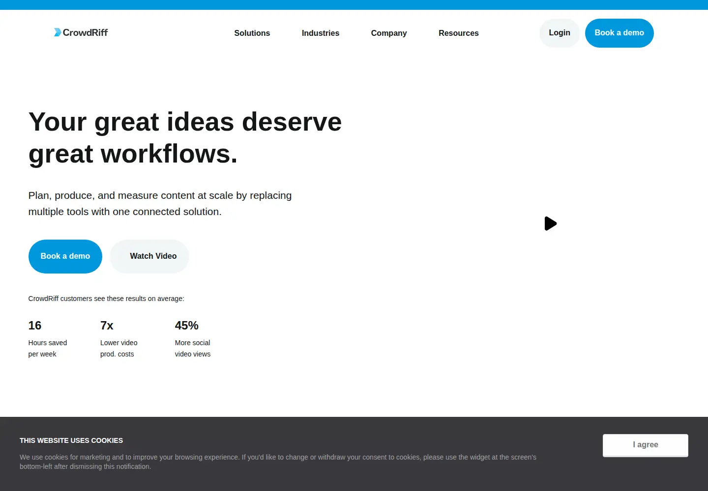 Screenshot of crowdriff.com