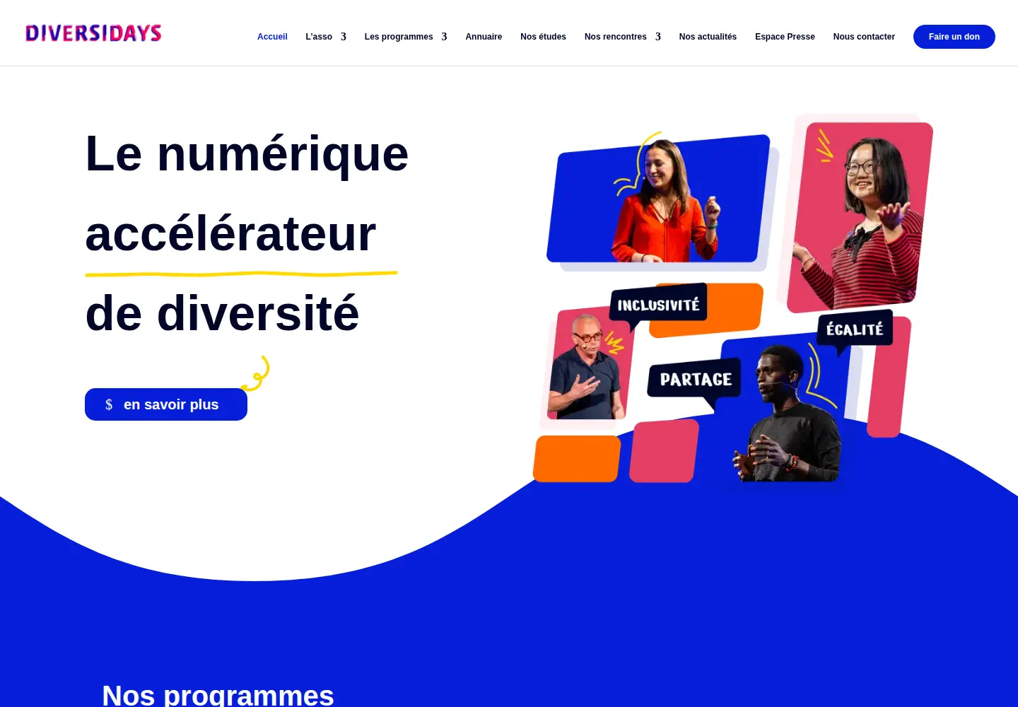 Captured homepage of diversidays.com in the current scan