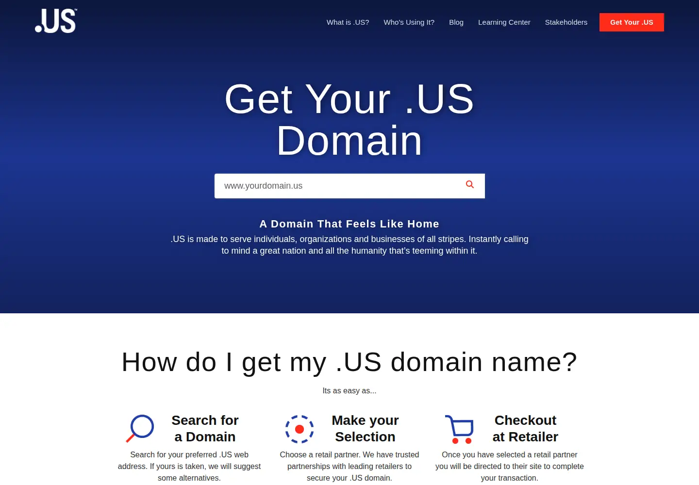 Captured homepage of about.us in the current scan