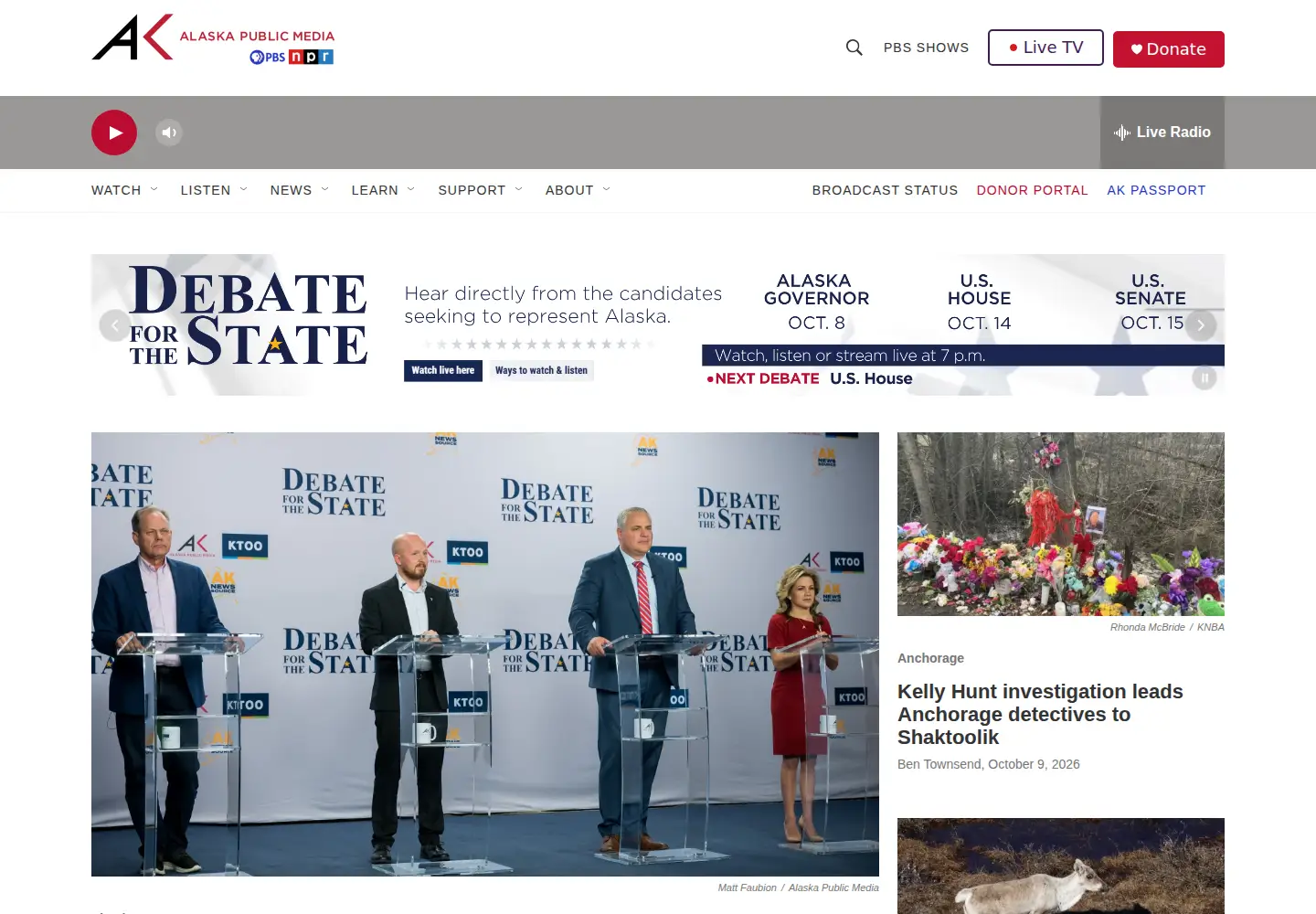 Screenshot of alaskapublic.org