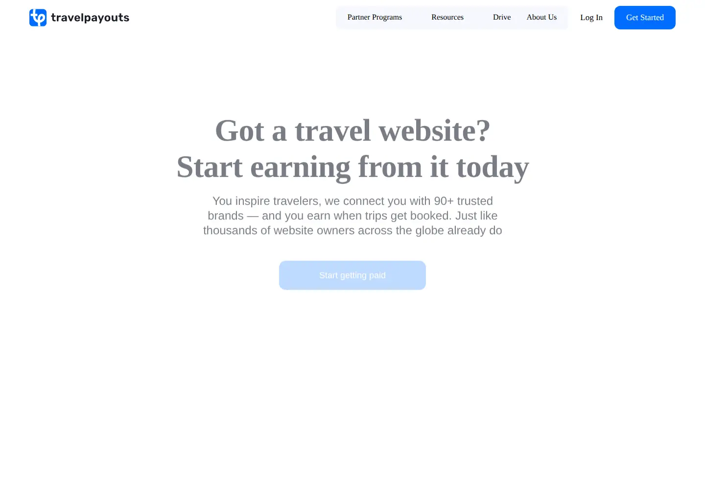 Screenshot of travelpayouts.com
