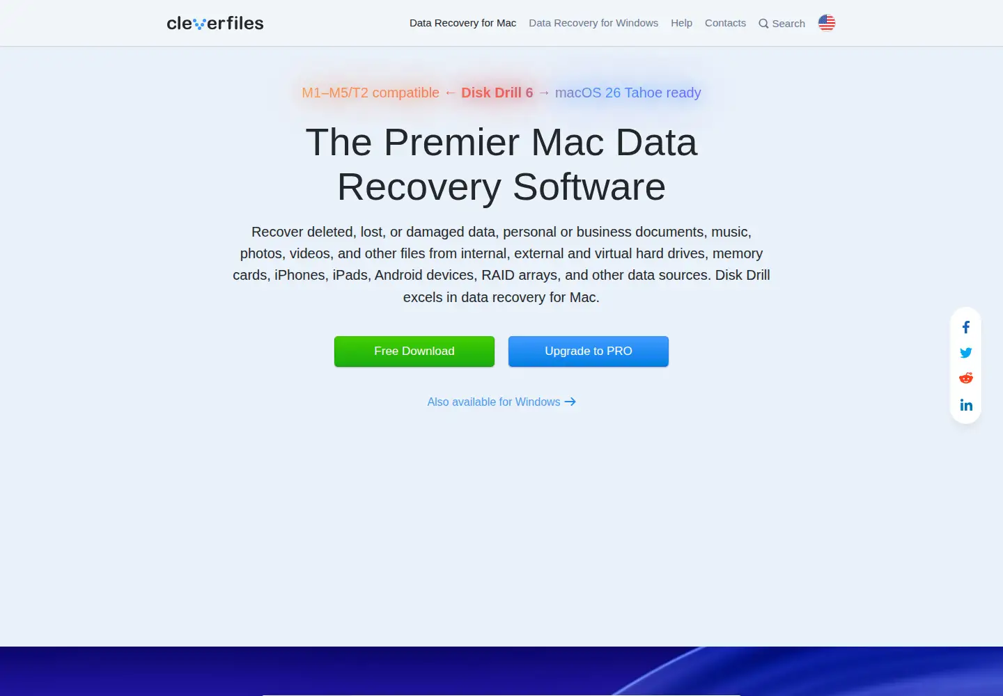 Screenshot of cleverfiles.com from the current report