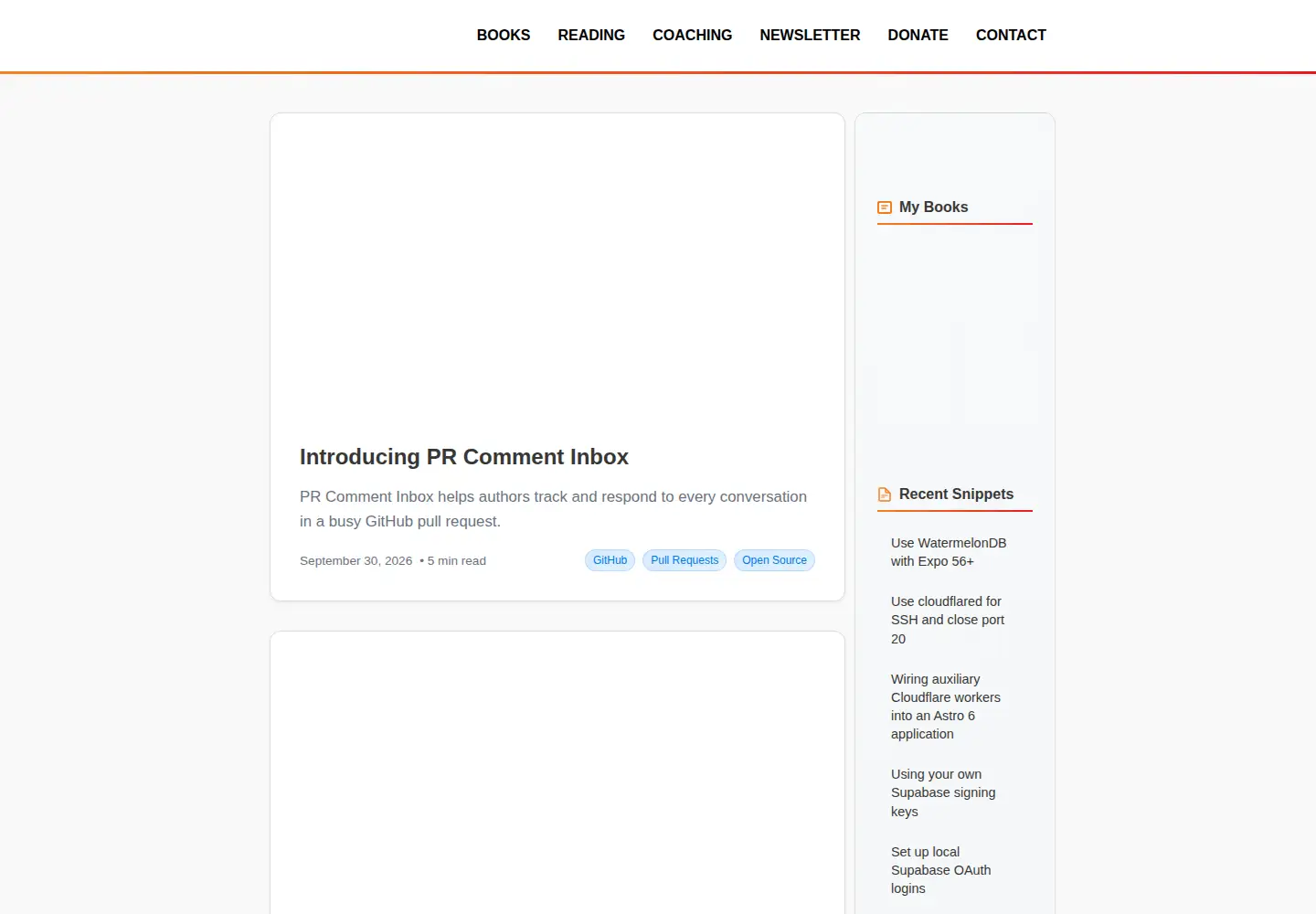Captured homepage of humanwhocodes.com in the current scan